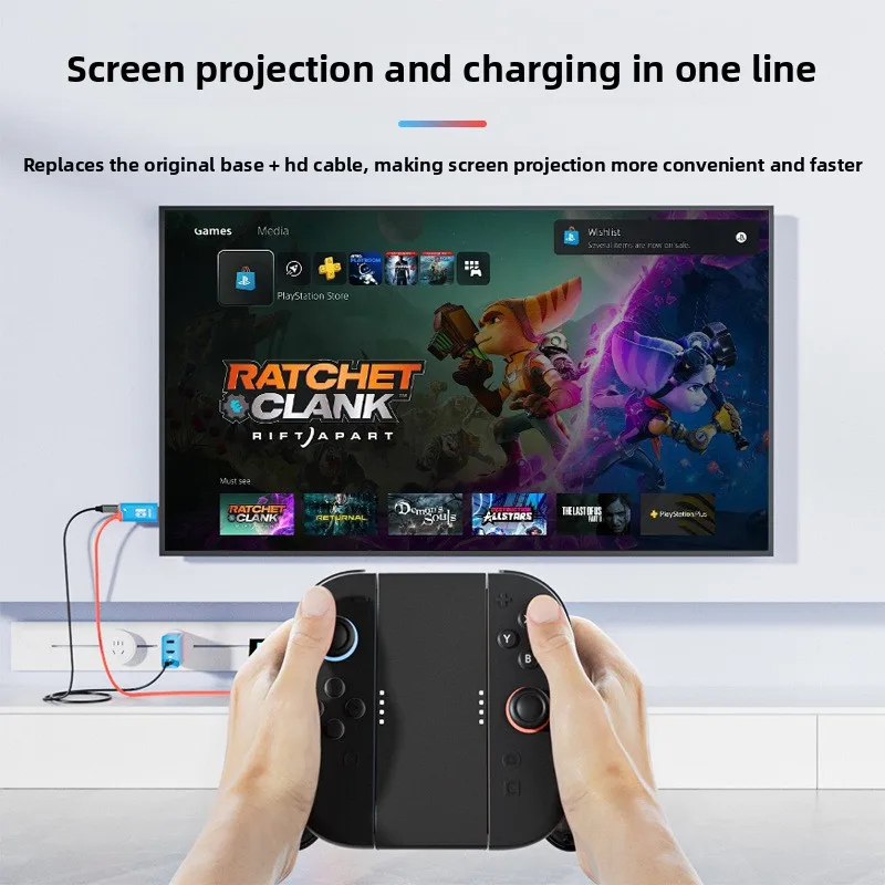 AOLION 4K60/144Hz Screen Mirroring Cable with High-definition Resolution HDMI Interface for Nintendo Switch 2 Accessories