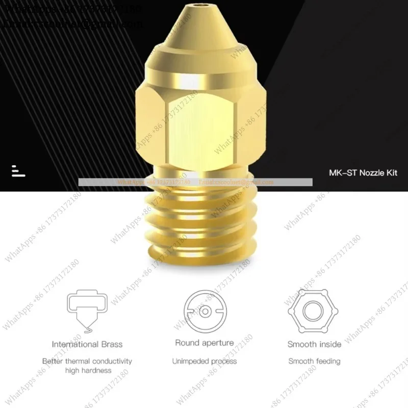 JS02 0.4mm Brass Nozzle Kit for Creality CR-6 SE 3D Printer