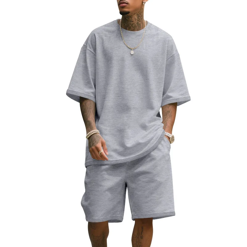Men's Casual Two Piece Set Sum - огляд і ціна T Shirt Tight Fit