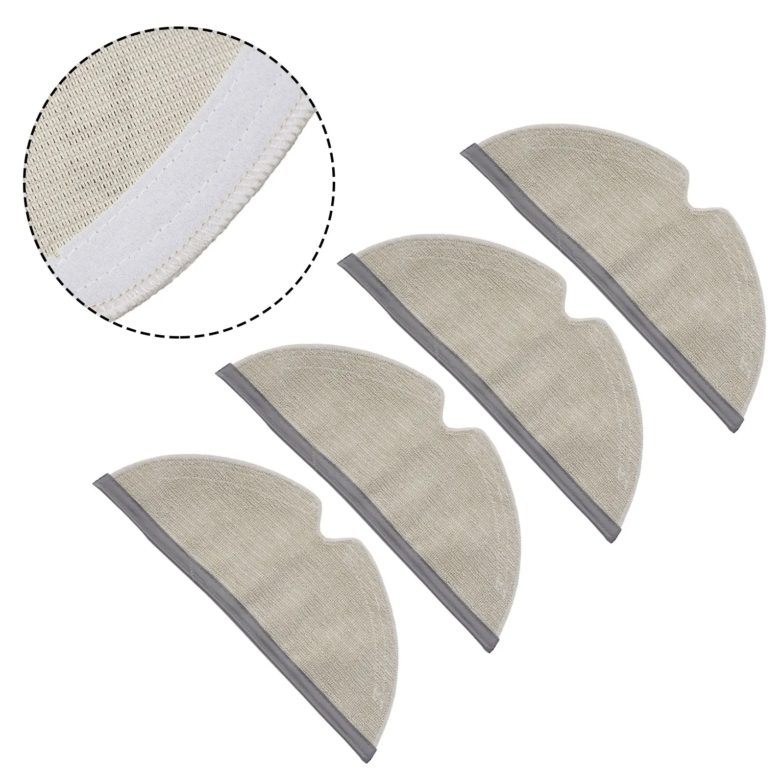 4PCS/Pack Microfibre Pad For Q8 MAX MAX Plus Robot Vacuum Cleaner Household Cleaner Power Tool Parts Replacement Pratical