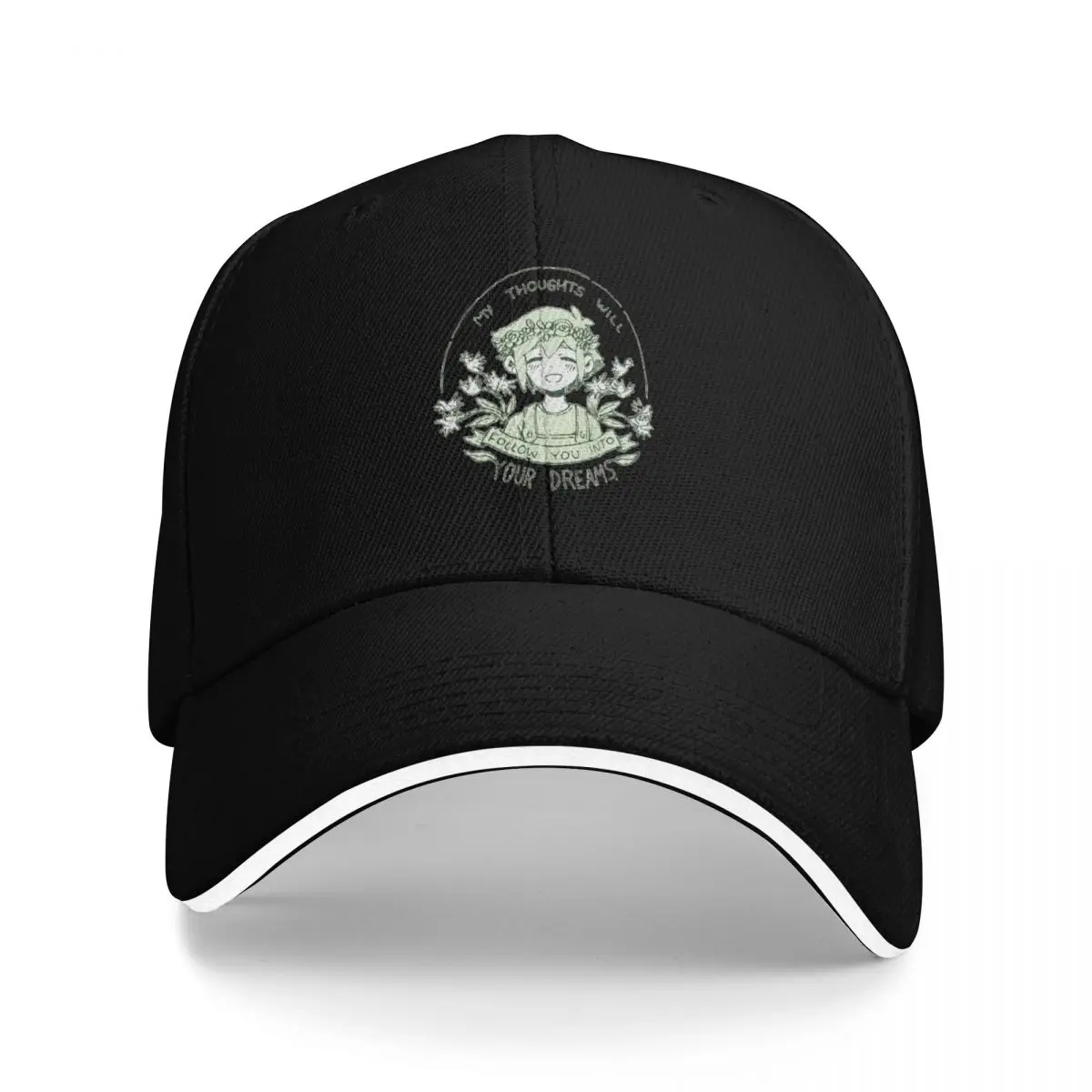 

omori my thoughts will follow you into your dreams basil Baseball Cap Horse Hat Thermal Visor For Man Women's