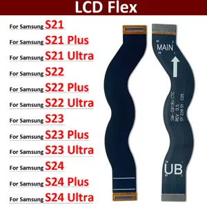 Bilashmart BackShell LCD Screen Connector Cable Samsung S21 S22 S23 S24 Plus Ultra Fe Display Flex Replacement Parts