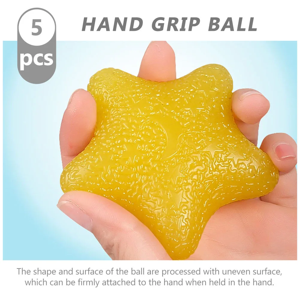 5 قطعة قبضة اليد قوة المدرب كرات الضغط الإجهاد الإغاثة فنجر ممارسة المحمولة تدليك اللياقة البدنية أداة كرات الإجهاد #2