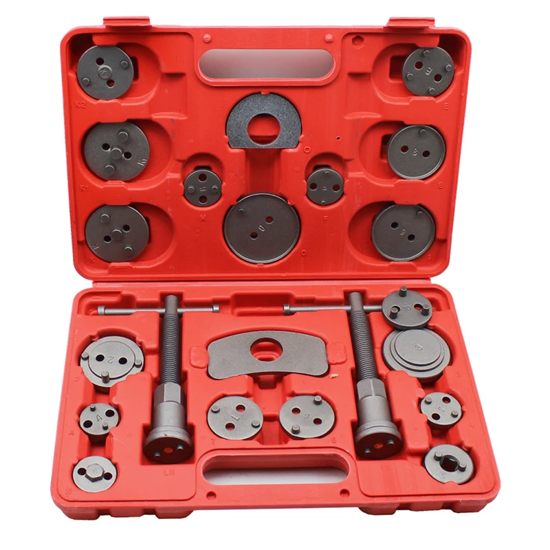 

22pcs Universal Car Disc Brake Caliper Wind Back Brake Piston Compressor Tool Kit For Most Automobiles Garage Repair Tools