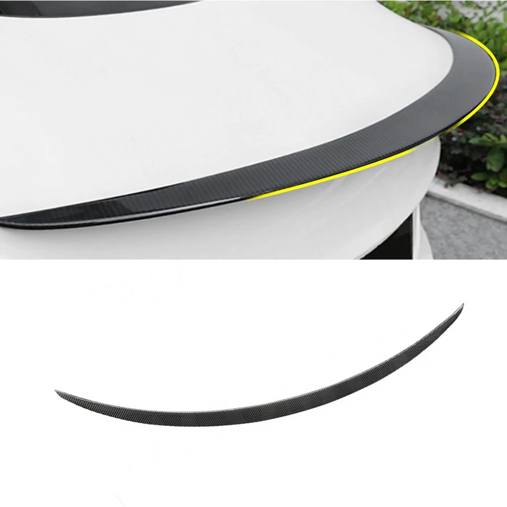 

For Tesla Model 3 2017+ Dry Carbon Rear Spoiler Wing FRP Tail Boot Trunk Trim Wings Exterior Decoration