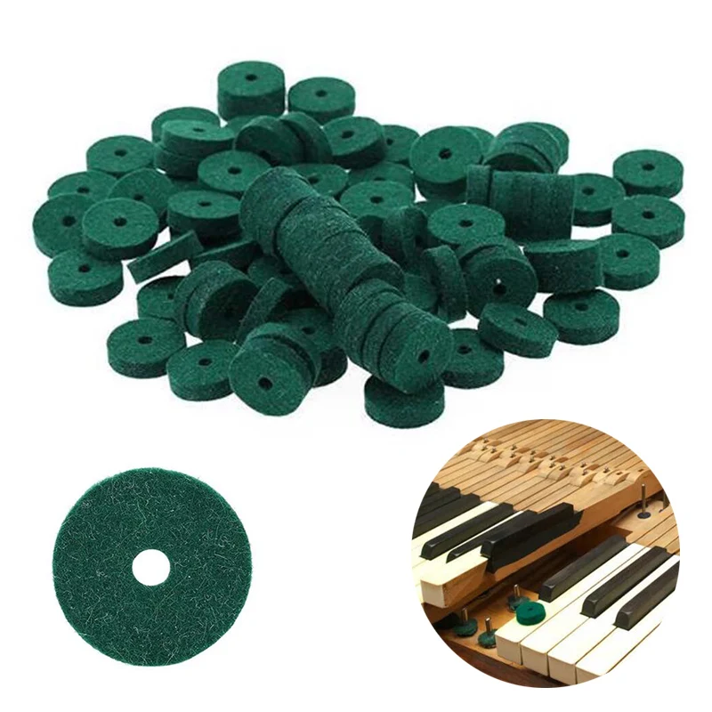 90 Pcs/set 22mm Piano Felt Pads Wool Felt Cushion Piano Washers Piano Leveling Key tuning tool  Musical Instruments Accessories