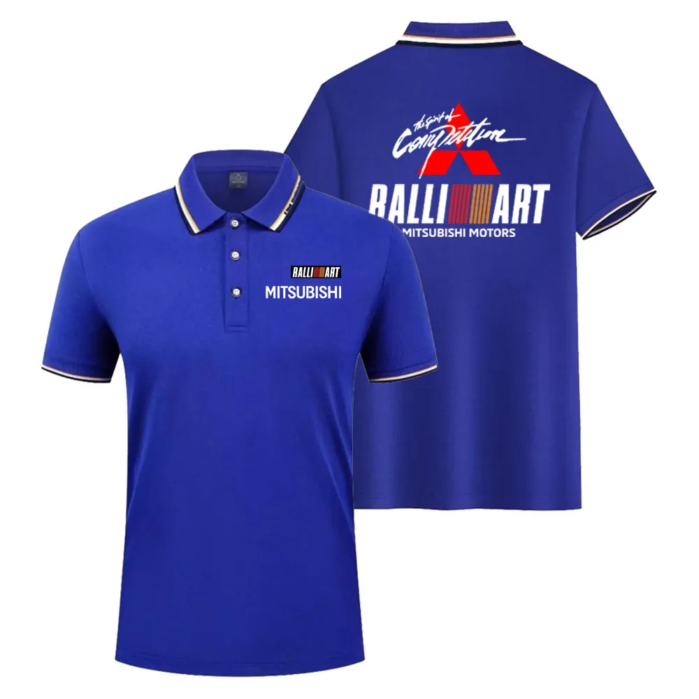 

Mitsubishi Racing Rally Art MITSUBISHI Car Sports Culture T-shirt Men's and Women's Polo Shirt Modified Car Enthusiasts