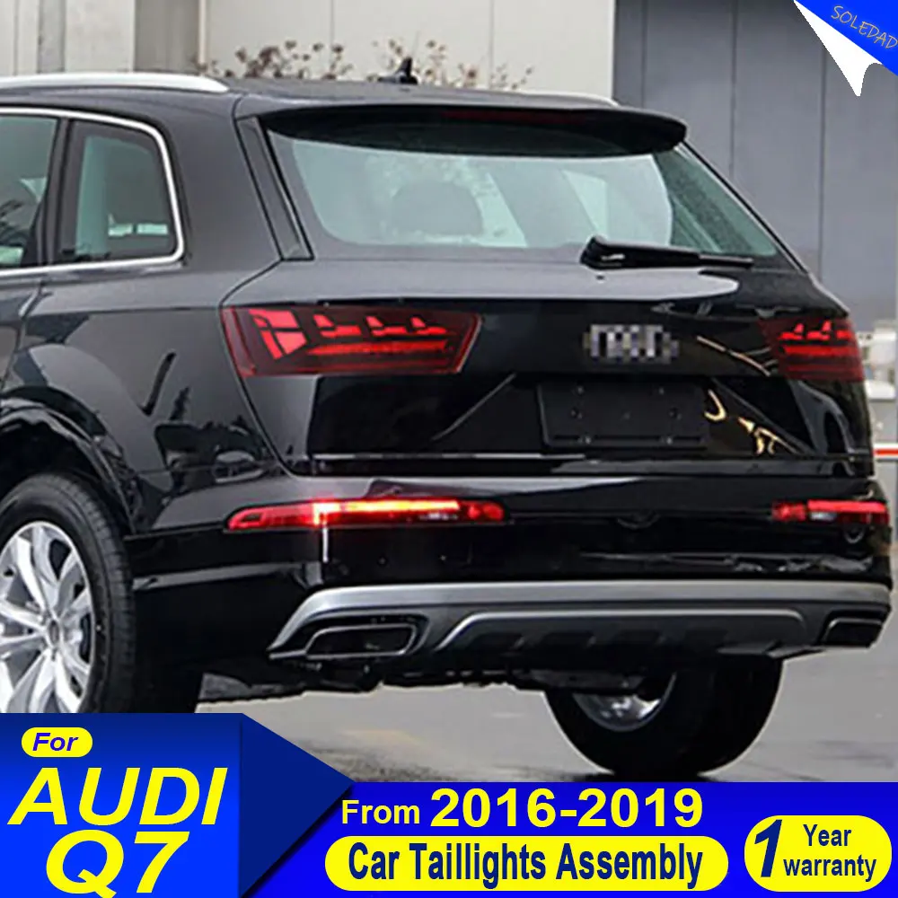 

Car LED taillights For Audi Q7 2016-2019 Dynamic Driving Lamp Brake Flowing Turn signal Light Car Accessories Plug And Play