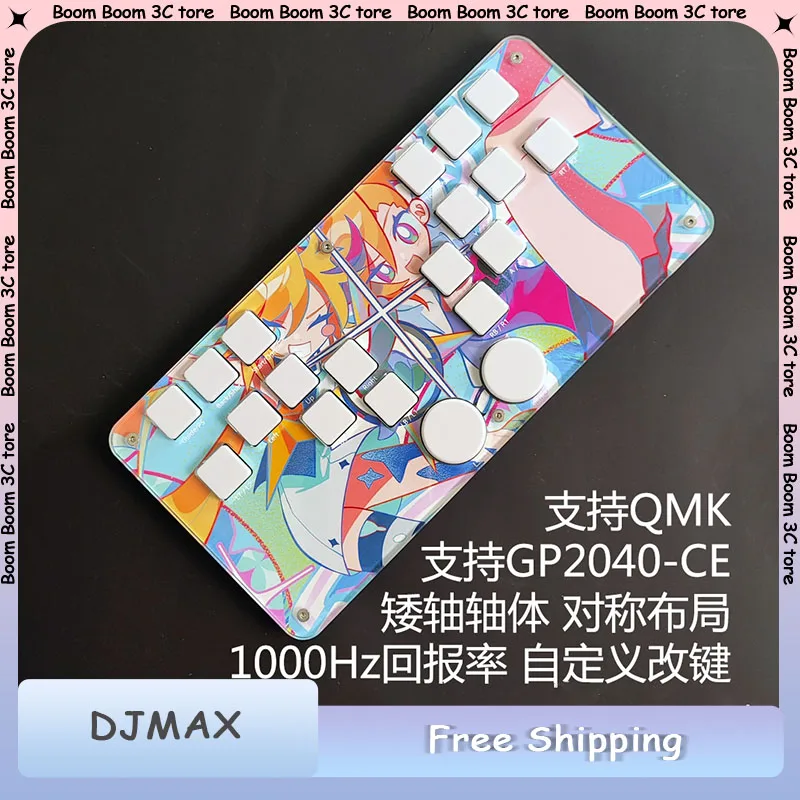 IMPACTX Djmax إيقاع الموسيقى أذرع التحكم في ألعاب الفيديو منخفضة الربح مفاتيح لوحة المفاتيح الميكانيكية غمبد ل OSU Phigros وحدة تحكم ألعاب الموسيقى