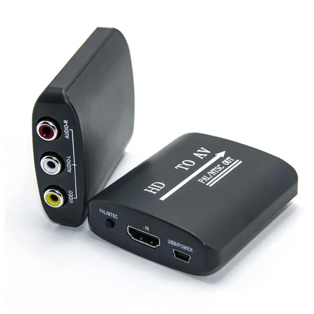 HDMI To AV Converter 1080P Resolution Mini Adapter One-way Conversion For Blu-ray DVD Player Older TV Projector