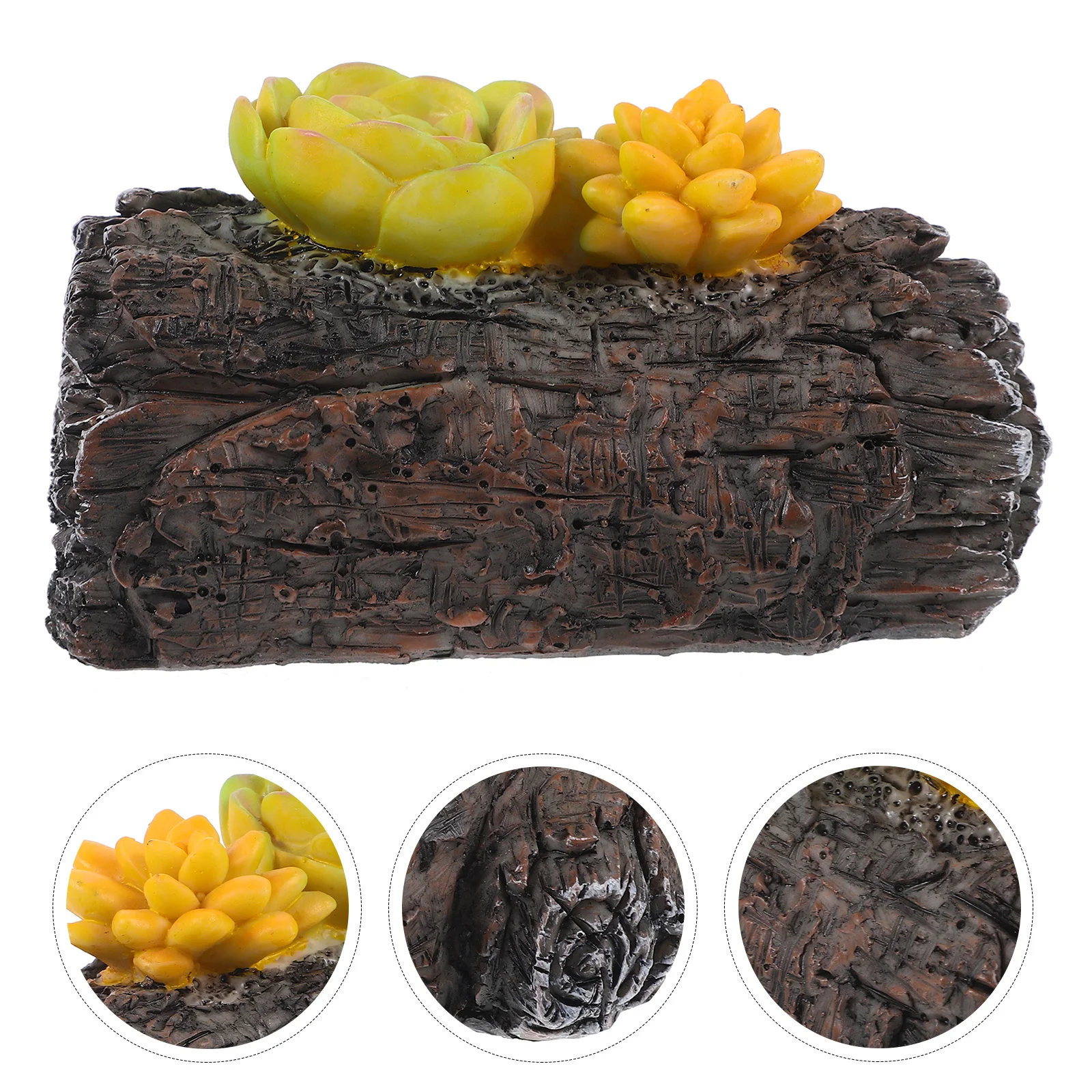 

Resin Stump Garden Decor Key Hider Outdoor Storage Box Creative Hidden Key Holder for Spare Keys Security Garden Storage Box