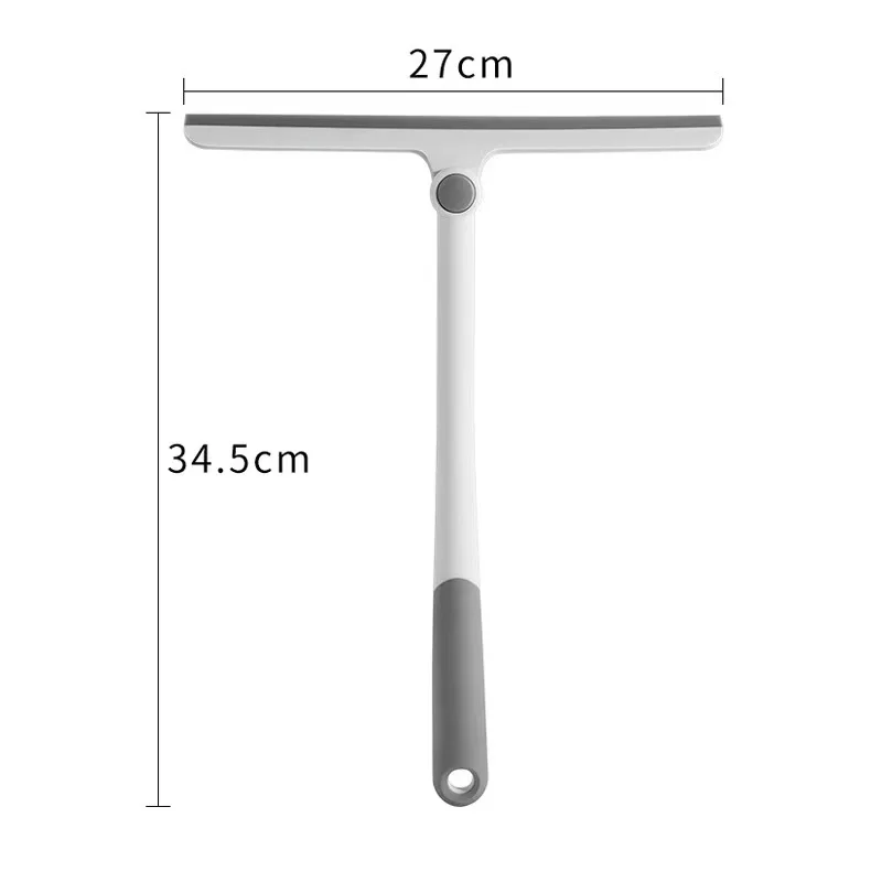 360° Rotating T-Shaped Glass Squeegee; Window/Bathroom Cleaning Tool; No-Dead-Angle Glass Cleaning Tool; Ergonomic