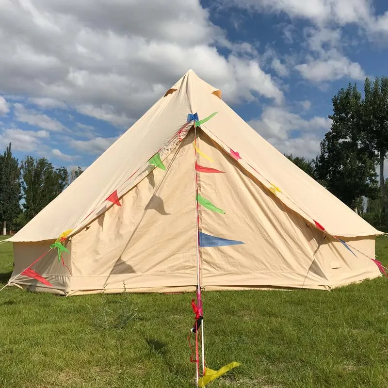 2026 Nordic Minimalist Family Light Luxury Large Space Pyramid Camping Plus Thick Camping Tentpromote sales