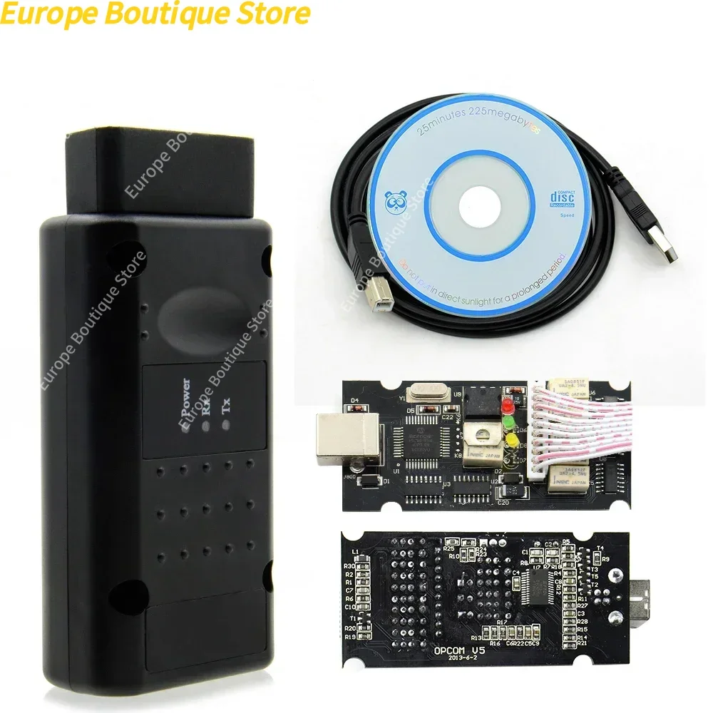 2026 NEW V1.99 OPCOM V5 Diagnostic Cable For Opel 2021 OP COM 1.70 Firmware Flash Update PIC18F458 CAN BUS OBD2