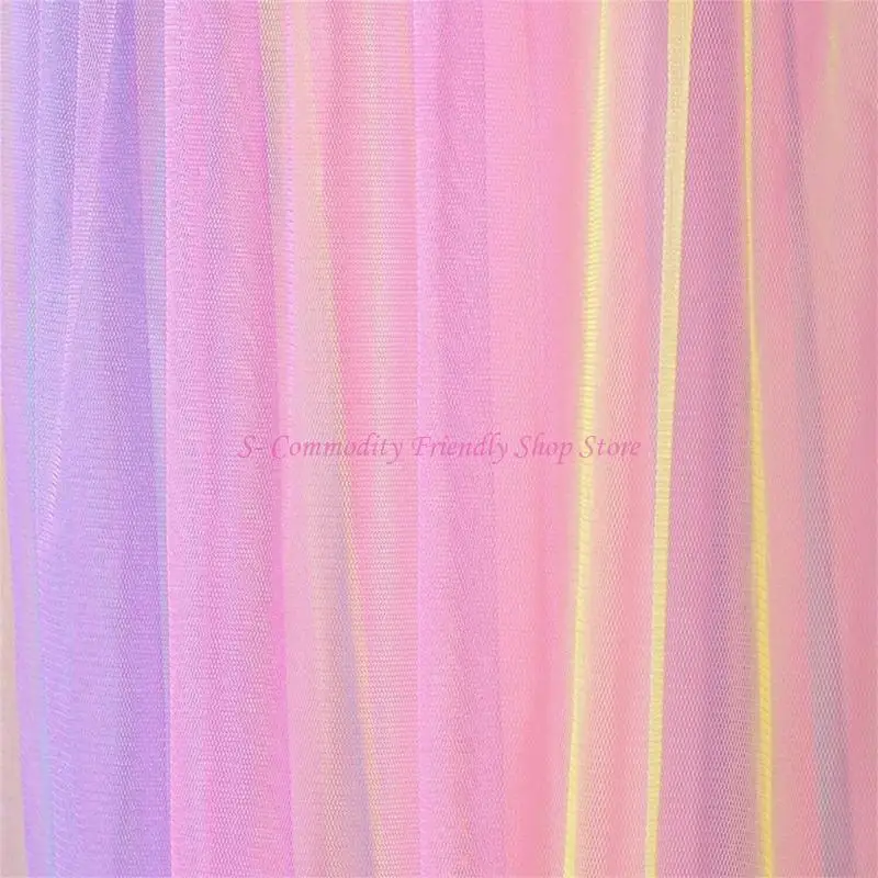 

85ae радужная детская кровать навес