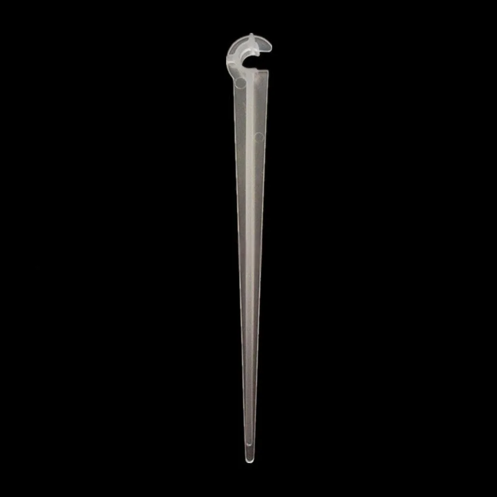 300Pcs C Shaped Garden Tube Support Stakes Engineered for 4mm 7mm Irrigation Tubing to Maintain Neat Water Line Layouts Outdoors