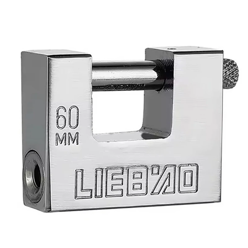 Stainless Steel Padlock Security Safety Lock Antique Horizontal Opening Anti-ancient Horizontally Open Rectangular Blade Padlock