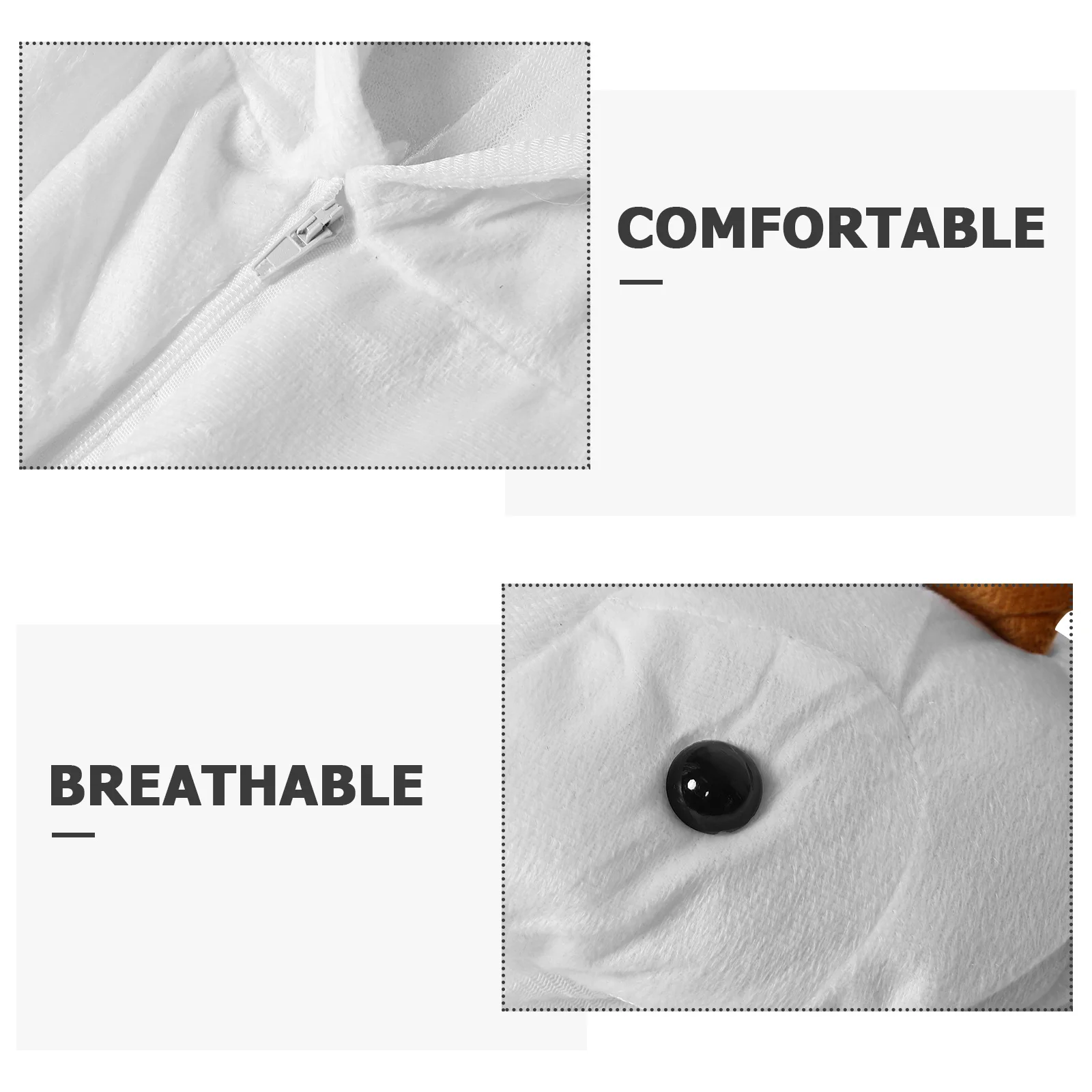 Kids Goat Stage Performance Costume Set 160cm Child Halloween Animal Cosplay Outfit for Festival Dress Up Accessories