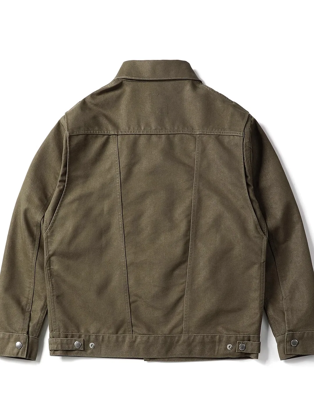 

Heavyweight Pure Cotton American Retro Workwear Jacket Men's Autumn Thick Loose Trendy Brand Turn-down Collar Casual Top
