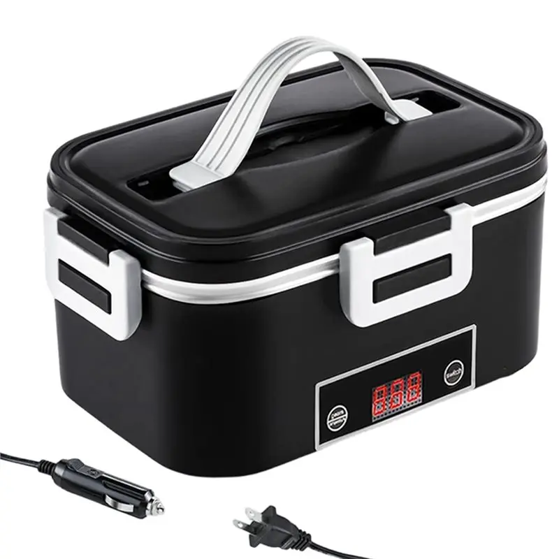 a83x-80w-electric-lunch-box-18l-with-temperature-display-portable-heated-food-warmer-for-adults-black-us-plug