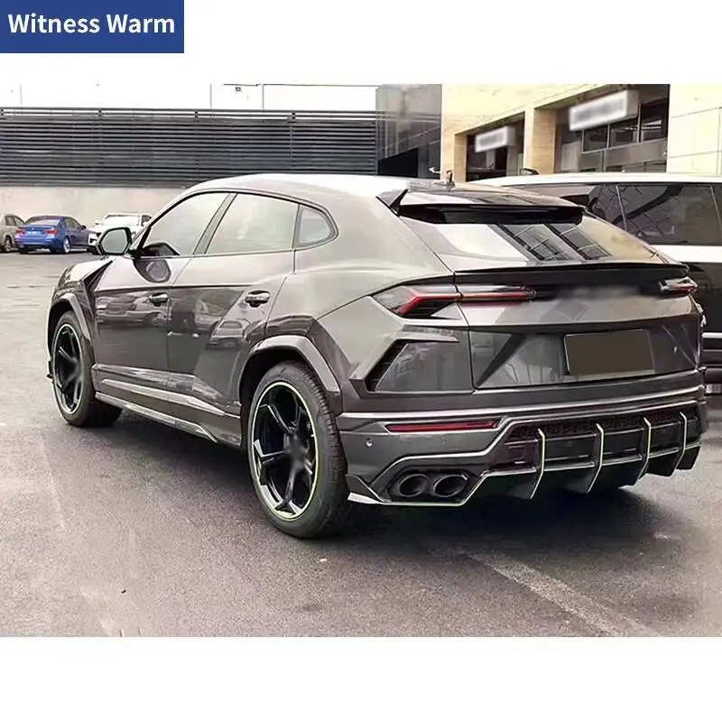 Car Rear Trunk Top Lip Spoiler Roof Wings fibra di carbonio per Lamborghini Urus 2018-2021