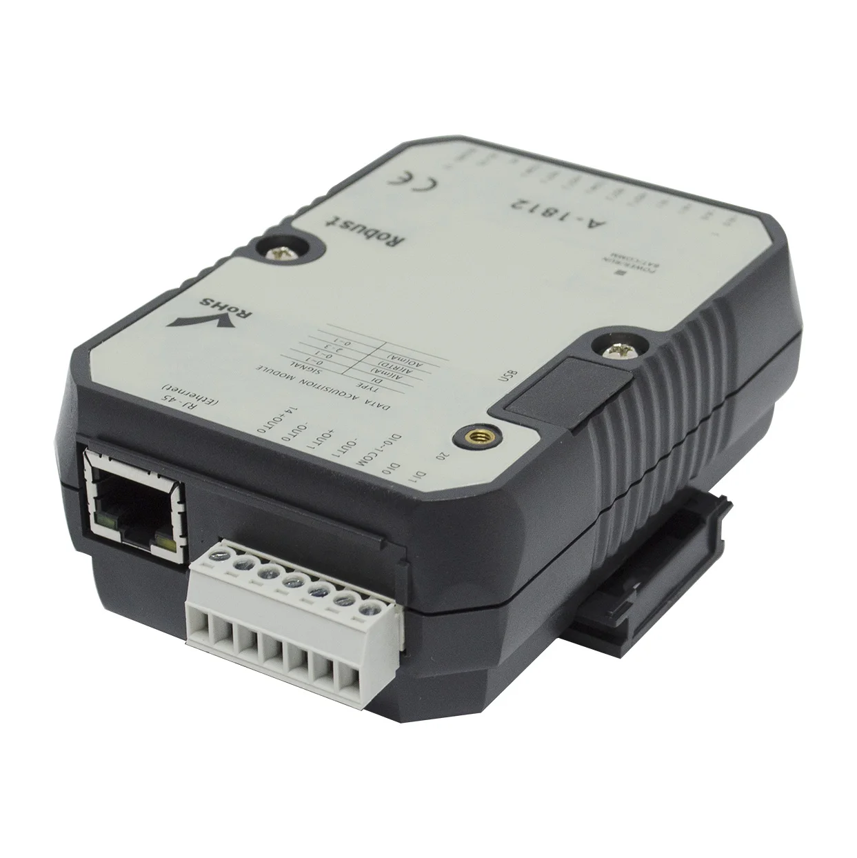 Аналоговый модуль Ethernet IO с 4AI 2AO 2DI Modbus TCP ( A-1812)*