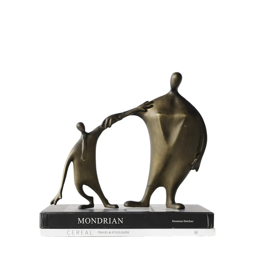 

Modern creative metal figure sculpture ornaments