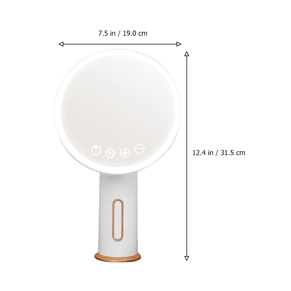 1 قطعة مرآة ماكياج LED مع مصباح LED ساطع مرآة ABS ممتازة ل انعكاس اللون الحقيقي تصميم بسيط أنيق هدية مثالية للنساء