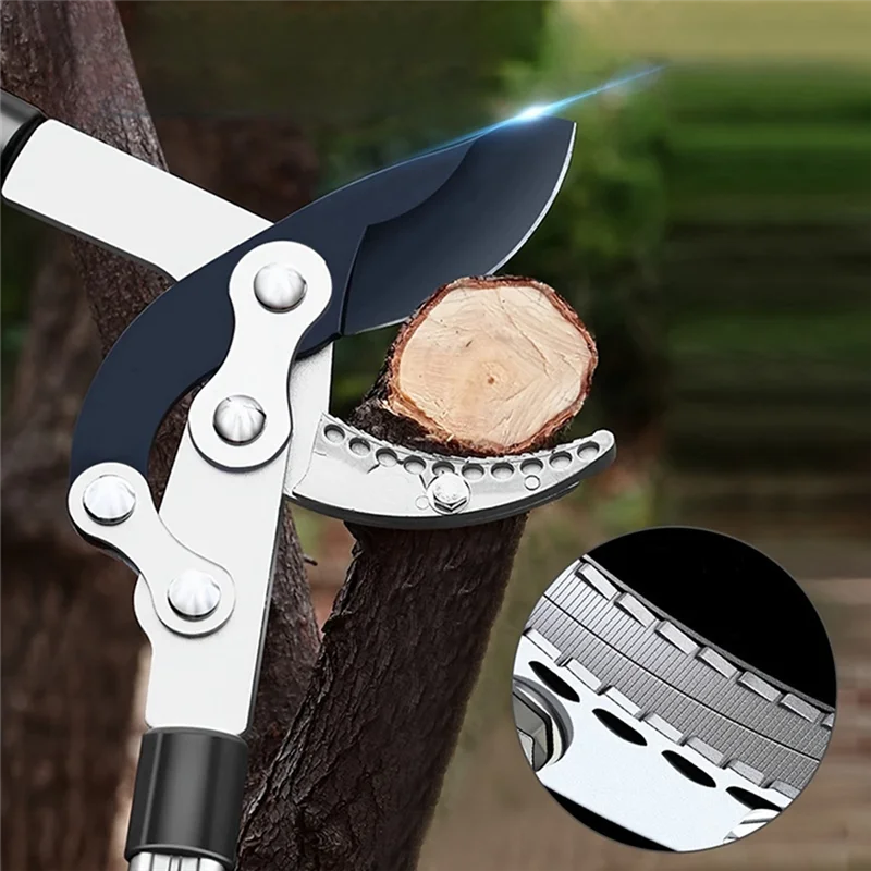 

A50U Gardening Steel Garden Scissors Long Pruner Branch Stretchable Fruit Tree Pruning Shears