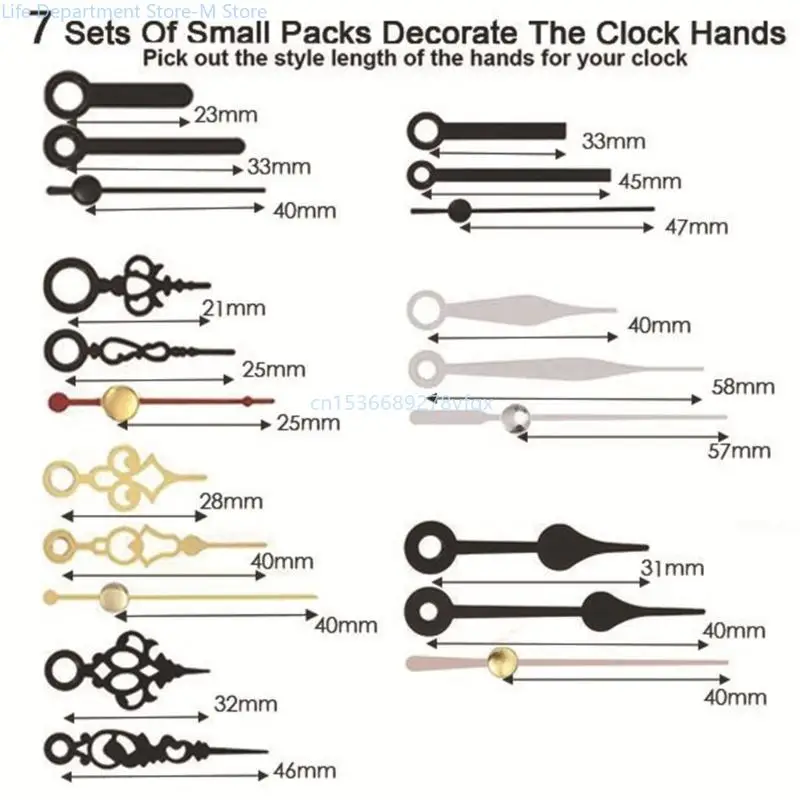 Clock Mechanism Repair DIY Replacement for Clock Panel 5-8mm/0.19-0.31