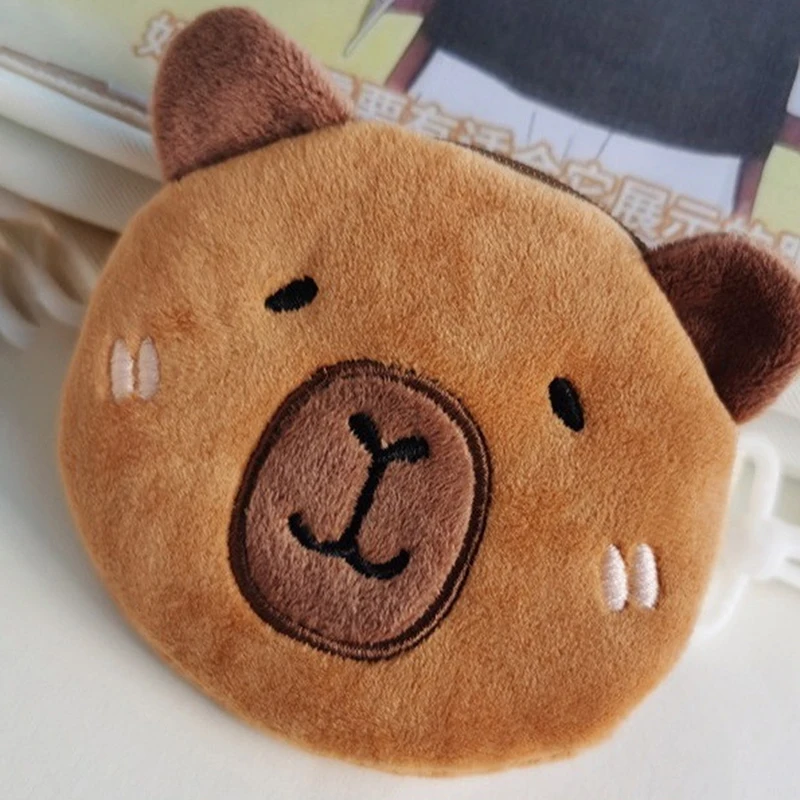 Porte-monnaie en peluche de dessin animé, sac de rangement de beurre Capybara mignon, jouet cadeau pour enfants