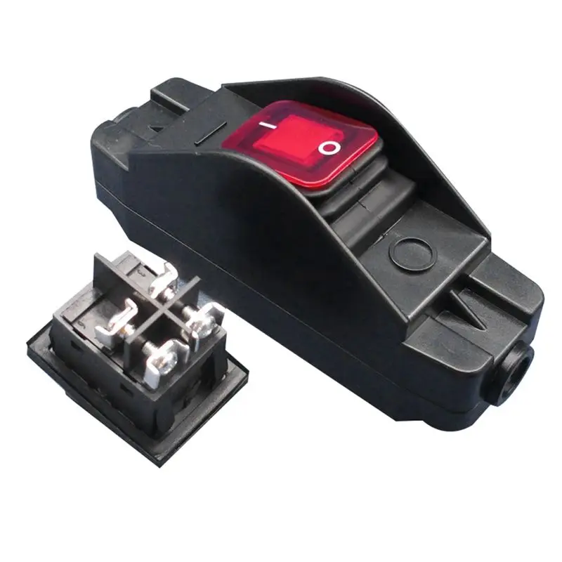 A33T-2X 30A 220V JR-617 Waterproof Line Medium Switch Line Switch Flat Round Line Silver Contact Double Cut Dust-Proof Switch