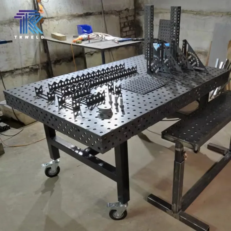 CE Factory Direct 2D 3D Flexible Plasma Nitriding Cast Iron Welding Table 2000*1000*200 For Soldering Stations