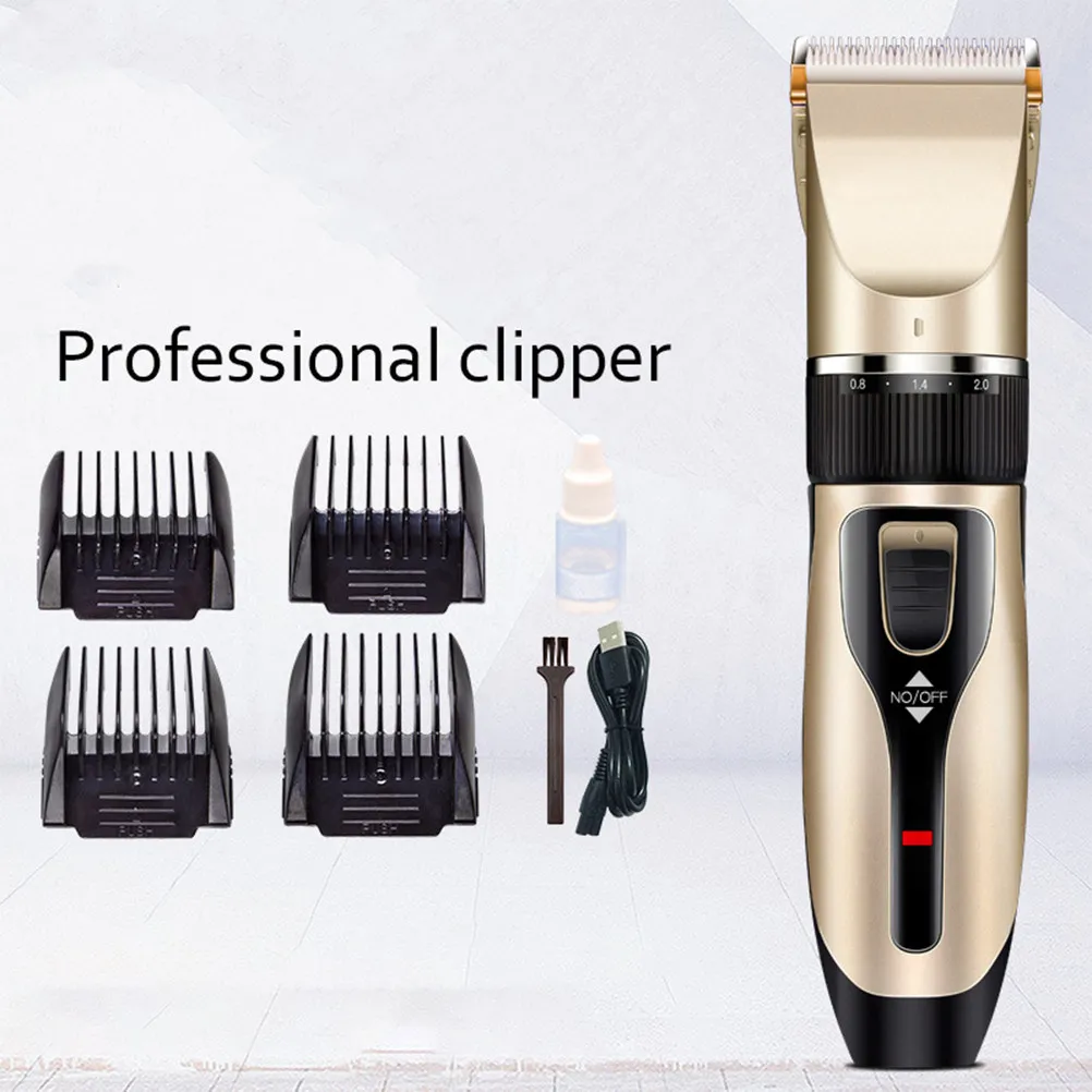 

1Set Professional Electric Hair Clippers Kit USB Rechargeable High Motor Low Noise Hair Trimmer Set for Barbershop Home Travel