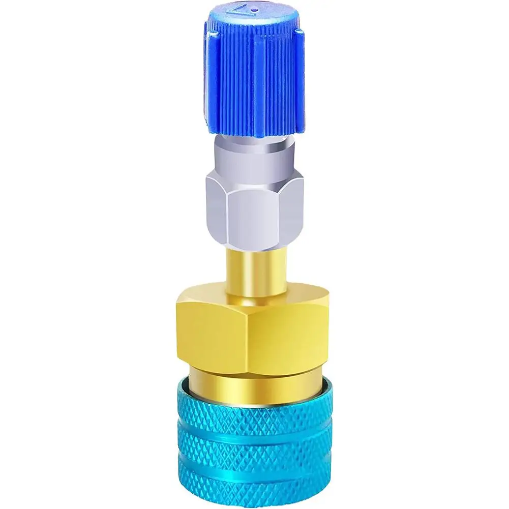 R1234YF To R134A Automotive Fluorine Low L Side Quick Connector Car Air Conditioner AC Charging Hose Adapter Accessories