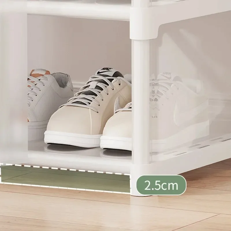 Dustproof Shoe Rack Household Racks Multi-Layer Shelf Dustproof Door Dust-Proof Shoes Storage Box Shoe Rack Organizer Cabinet
