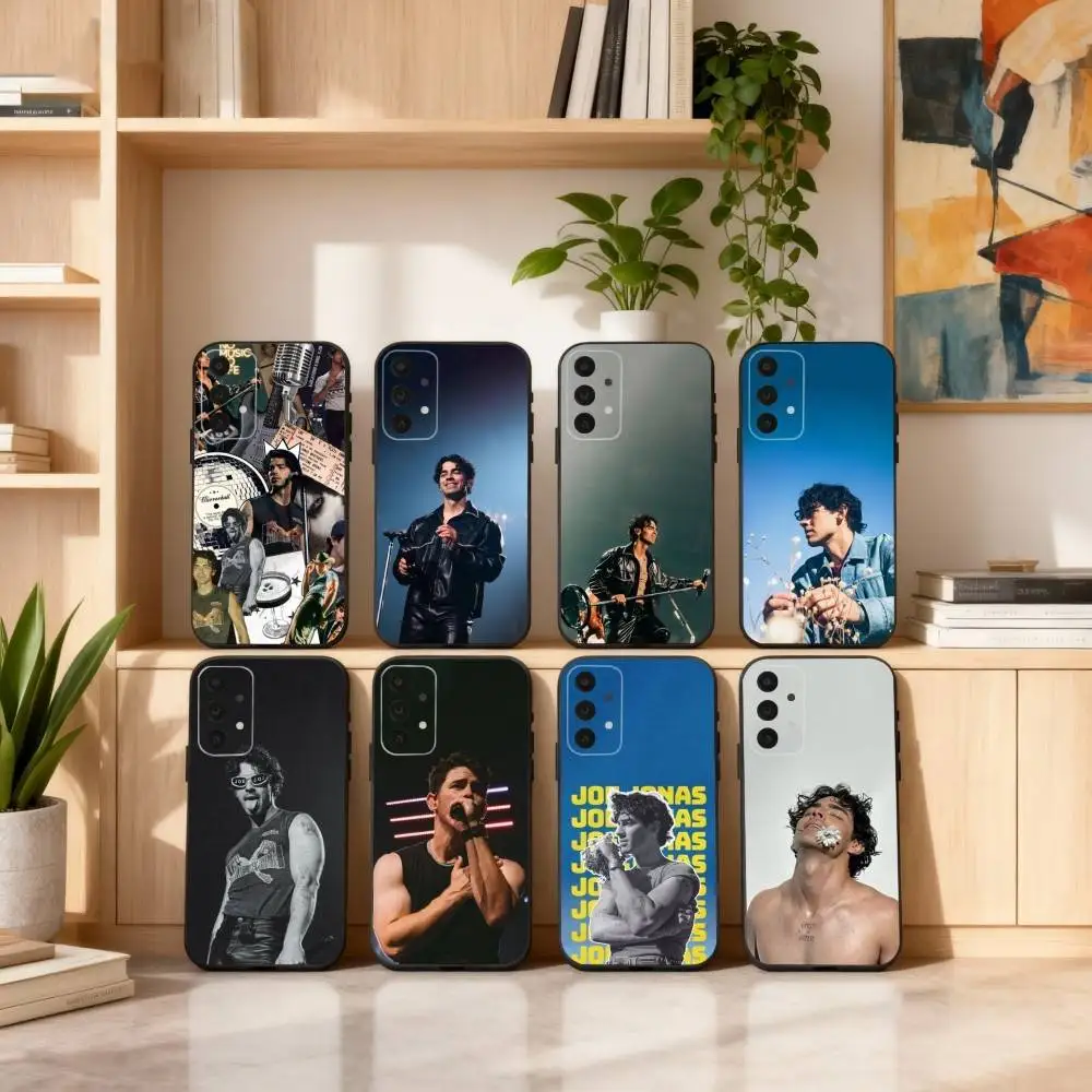 حافظة هاتف Singer J-Joe J-Jonas لهاتف سامسونج S25,24,23,22,30,21,10,9,Ultra,Plus,Lite,FE,4,5G حافظة سوداء ناعمة #1