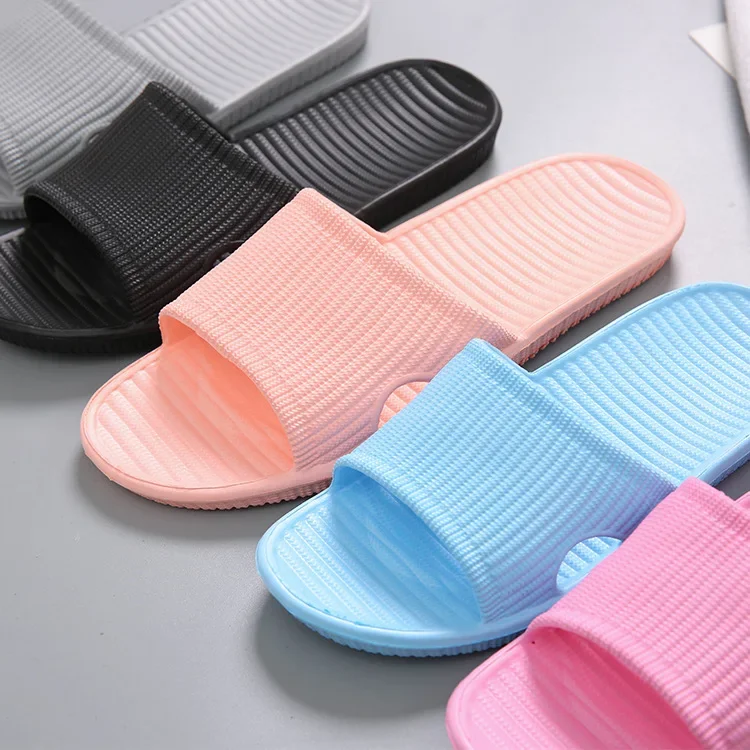 Bathroom Slippers Female Summer Indoor Antiskid Soft Plastic Couple Home Home Bath Shower Slippers Male