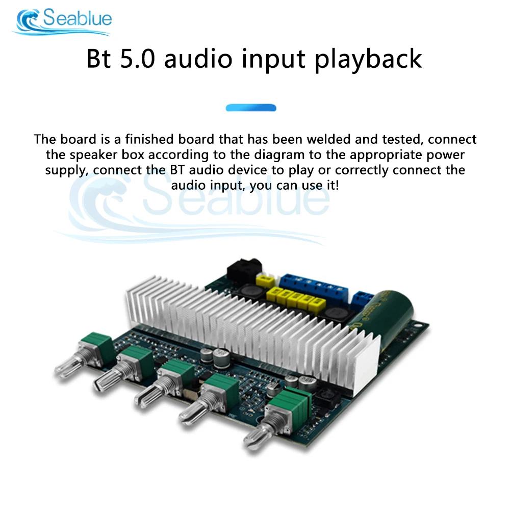 DC12-24V TPA3116 Subwoofer Wzmacniacz Audio Board 2.1 HiFi Amplificador USB DAC Bluetooth 5.0 Wzmacniacze mocy 250W 50W 100W