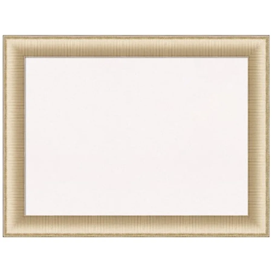 

White Cork Board for Wall 25x33 Vision Board with Gold Frame Medium Corkboard Office Decor for Home Organization Casual Corkboa