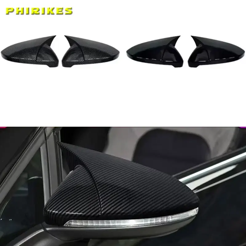 

Side RearView Mirror Cover Caps Mirror Tools Case Gloss Black Tuning For VW Golf MK6 MK7 7.5 GTI R GTD Base 2009-2020