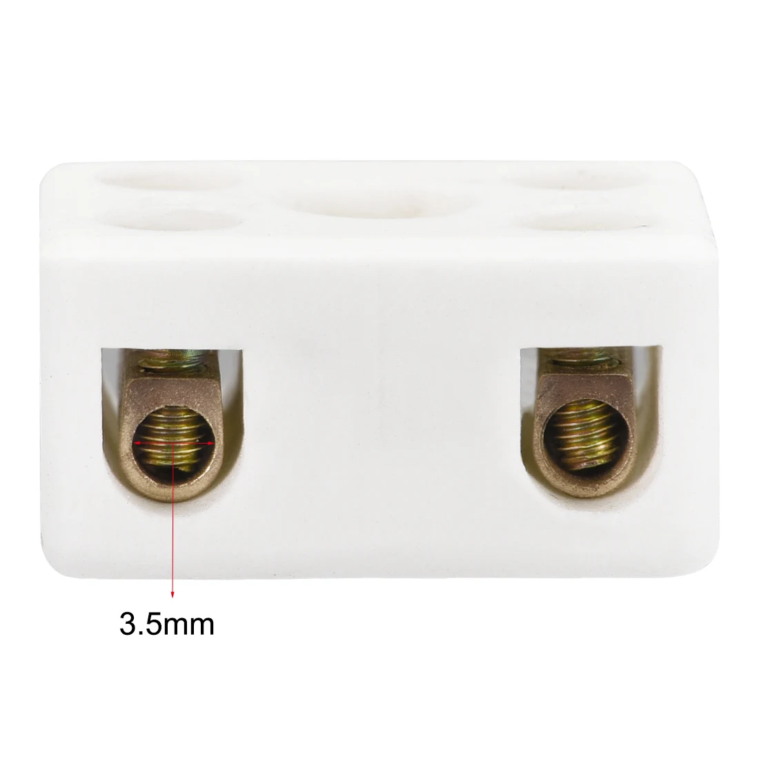 2/5Pcs 2 Postion 5 Hole High Frequency Ceramic Wiring Terminal Block Porcelain Electric Wire Connector Electrical Equipment