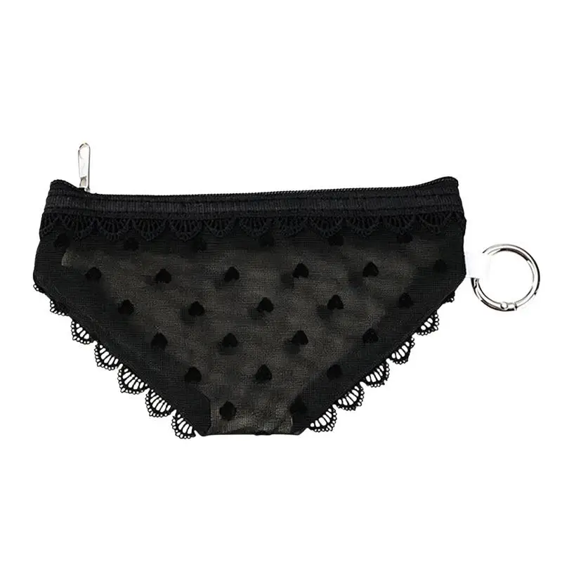 Kosmetiktasche aus Netzstoff mit Spitzenbesatz, transparentes Design und tragbar, perfekt für Reisen, den täglichen Gebrauch und die Aufbewahrung von Make-up-Pinseln und Lippenstiften. – Detail 9
