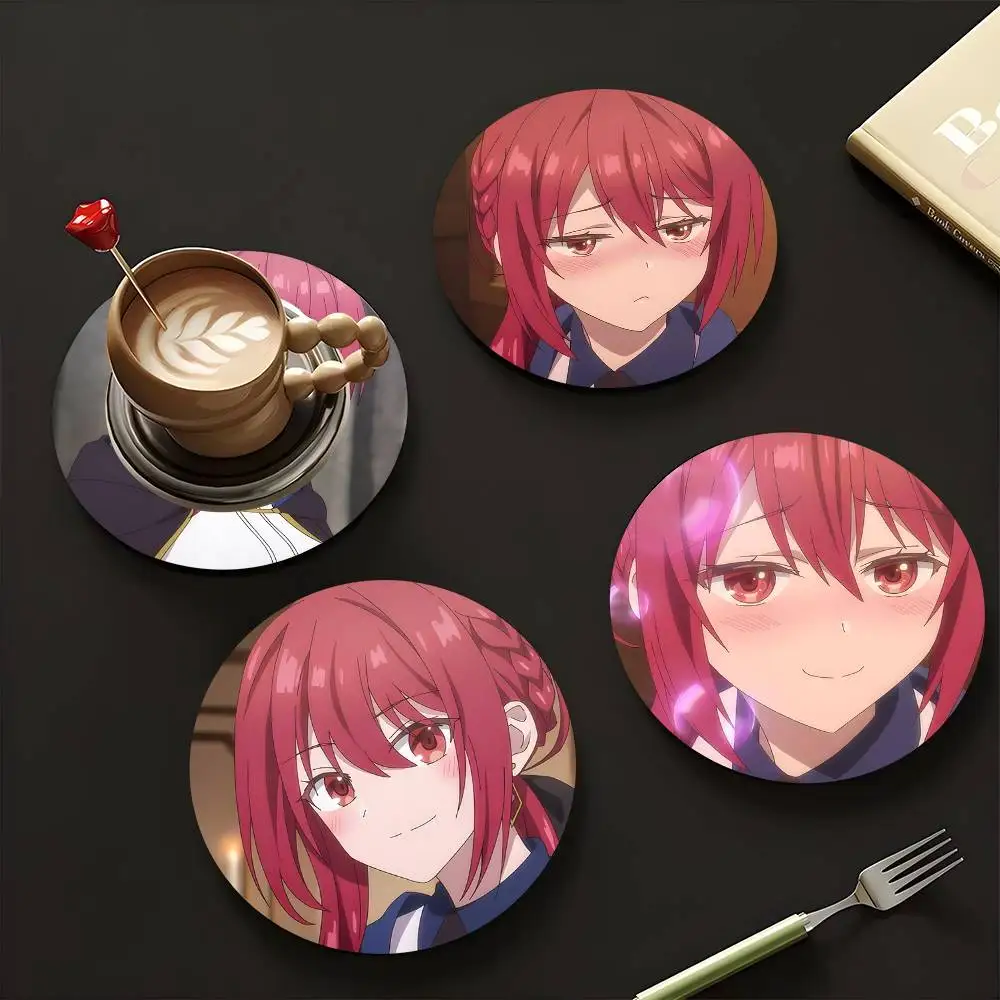 1pc Selma Claudel Anime characters Wooden Coaster Colour Printing Cup Mat Home Desk Decoration Gifts