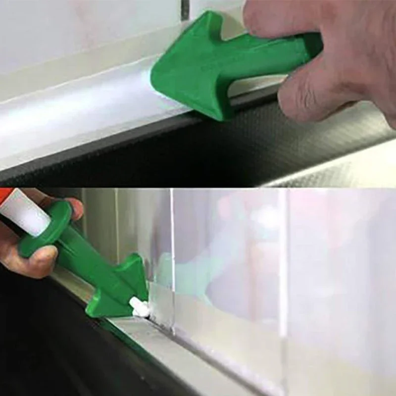 3Pcs/Set Joint Filling Nozzle Applicator Silicone Sealant Tool Floor Cleaning Tile Dirt Scraper Glue Filling Tool Glue God Tool
