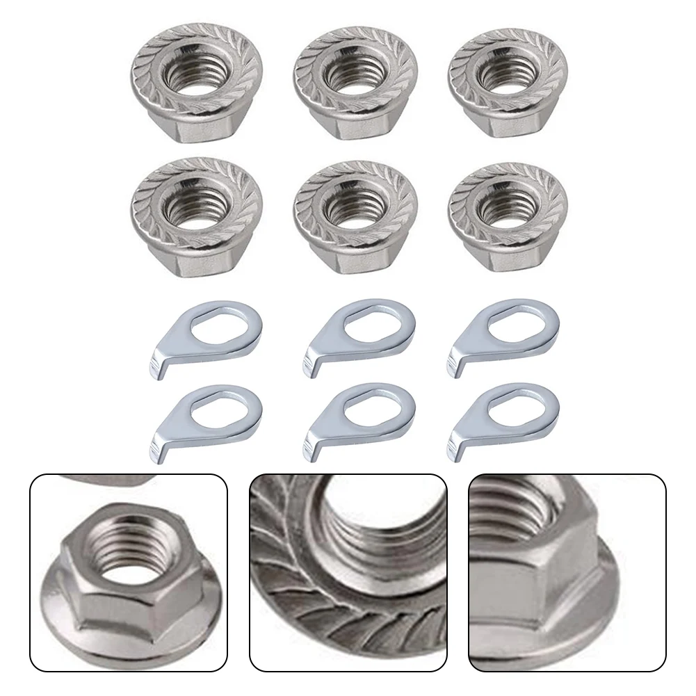 Replaceable nuts, M8M9 5M10 carbon steel, compatible with most bicycle hubs, electric bikes, scooters, and e bikes