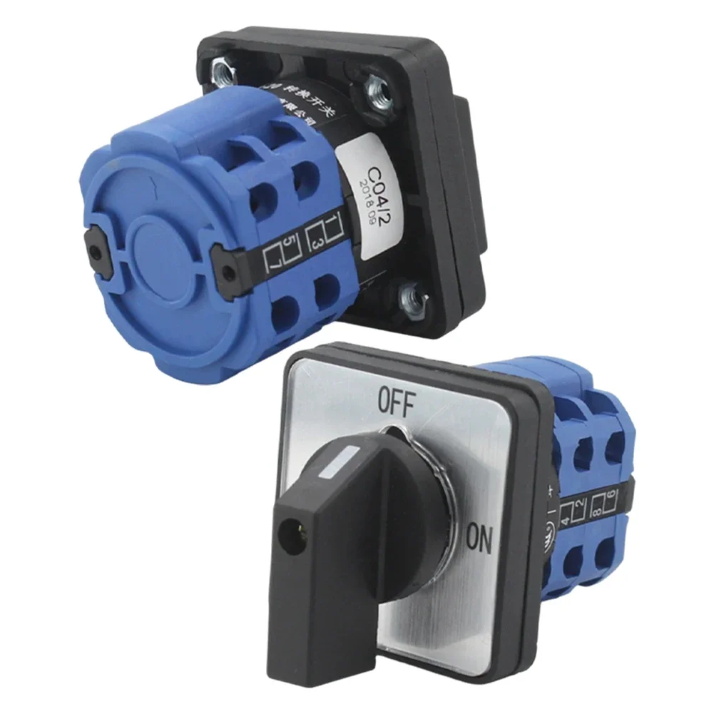 2 Position 4 Terminal Rotary Cam Changeover Switch 660V 20A For LW26-20 Motor Control Circuit Selector For Test Measurement Tool