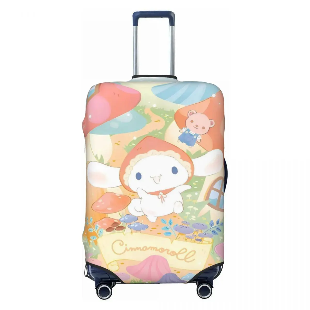

Cuddly Cinnamoroll Cartoon Suitcase Cover Cruise Trip Protector Flight Elastic Luggage Supplies