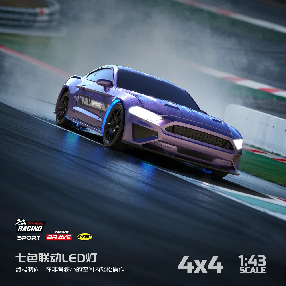

1:43 4WD RC Drift Car 2.4G High Speed Four Wheel Drive Remote Control Mini Racing Car Models for Boys Gifts