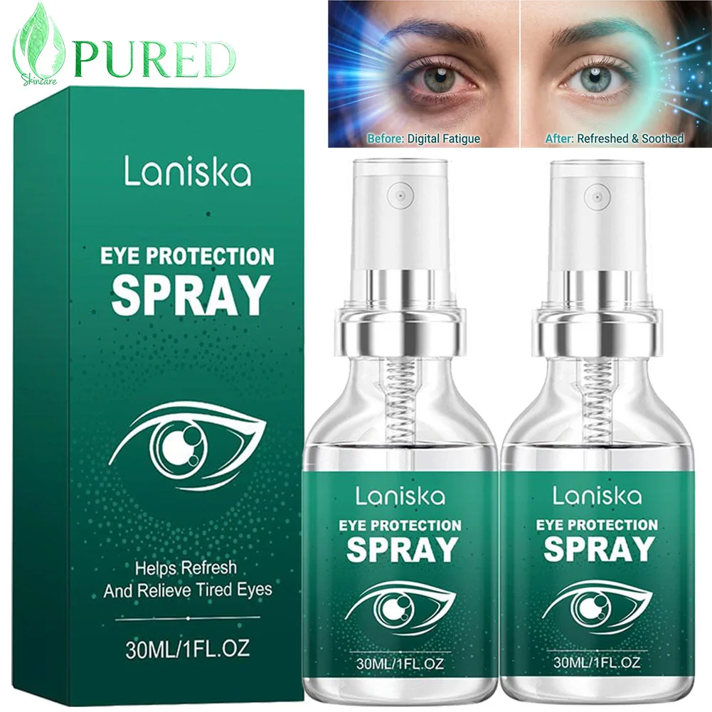 30ml Natural Fast Acting Eye Care Spray Refreshing Dry Eye Relief Moisturizing for Women Men Readers Computer Users Home Office